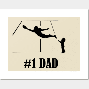 #1 Football Dad Posters and Art